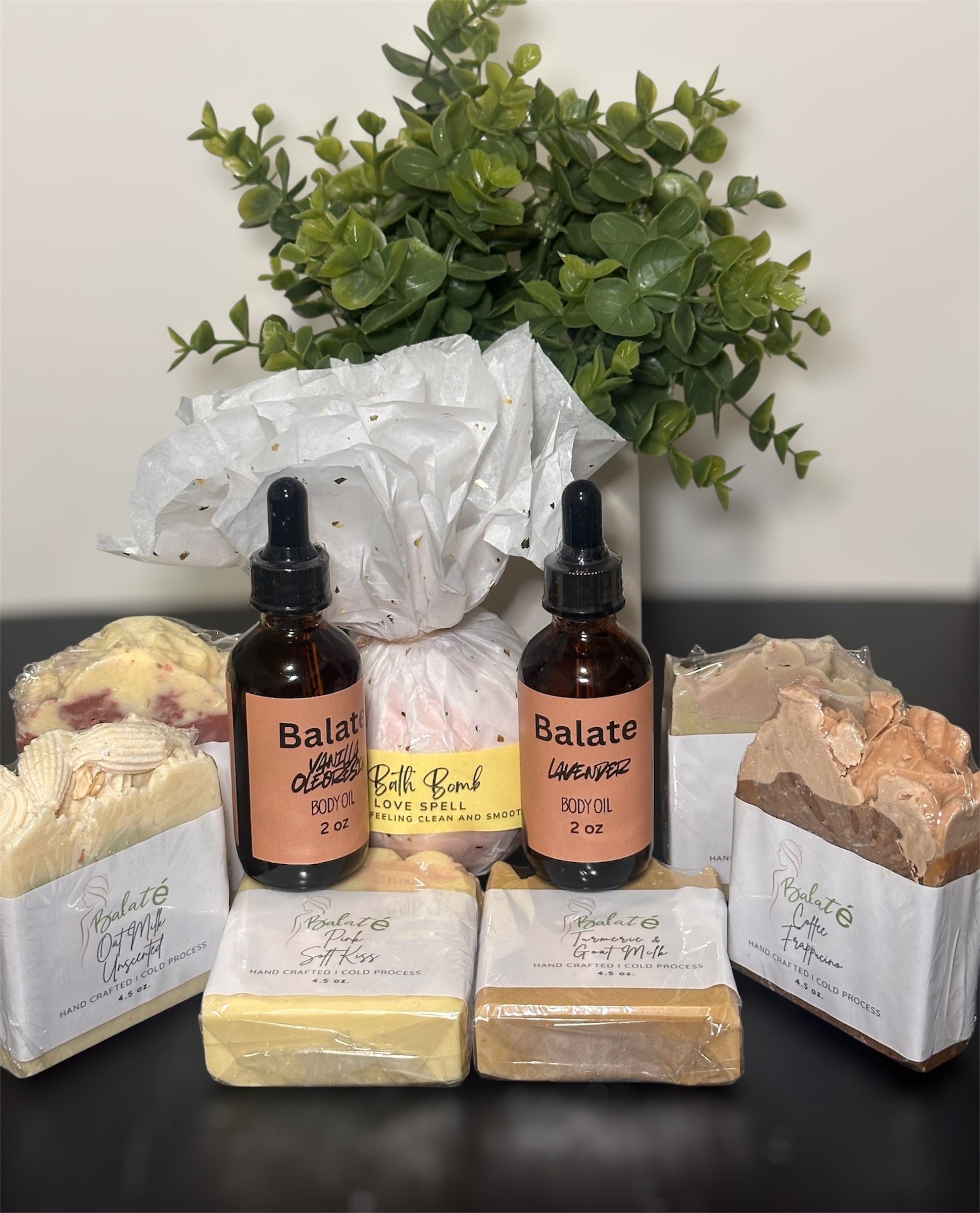 Ultimate Self-Care Set – 6 Handmade Soaps, 2 Body Oils + 1 Bath Bomb – Free Shipping