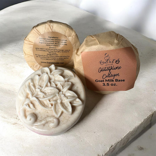 GlutaGlow Trio – Glutathione & Collagen Goat Milk Melt & Pour Soap (3-Pack)